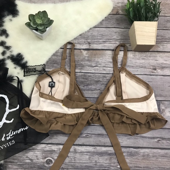 New For Love & Lemons Lucienne Triangle Bra - Picture 4 of 8